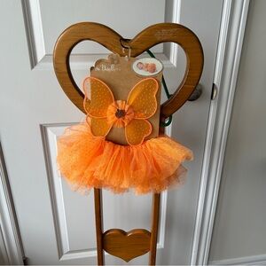So'Dorable Photo Op 2 Piece Set Orange Tutu Wings